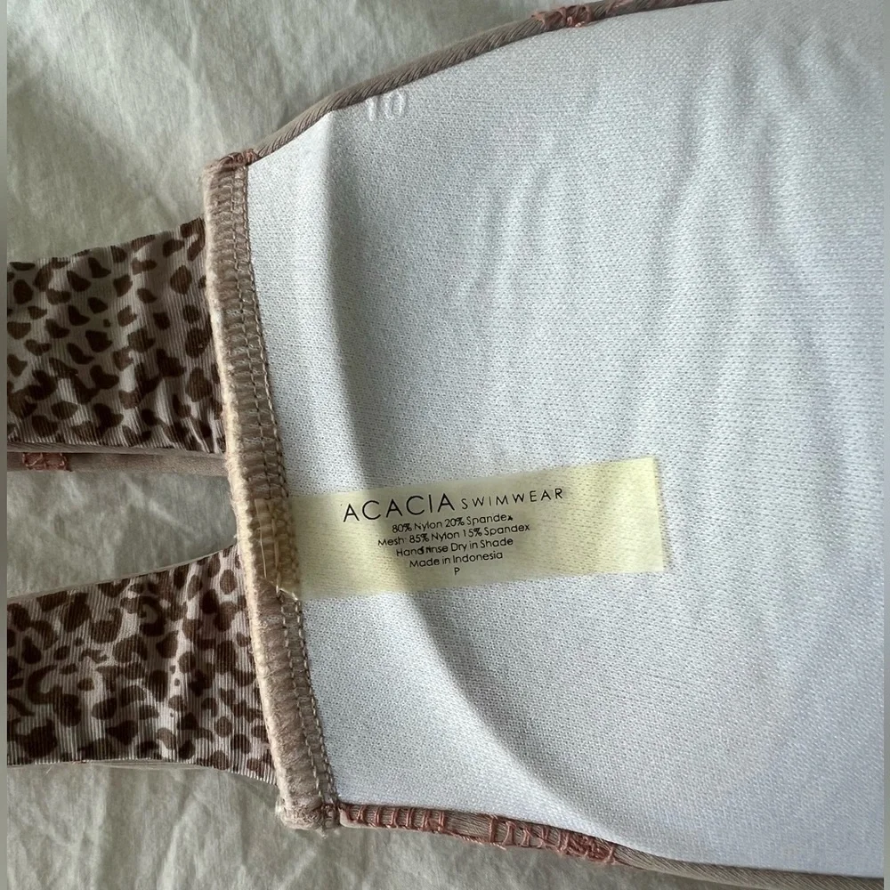 ACACIA Swim Set: Coconuts Stitched Bandeau Bikini Top & Baldwin Stitched Bottom - Picture 3 of 4
